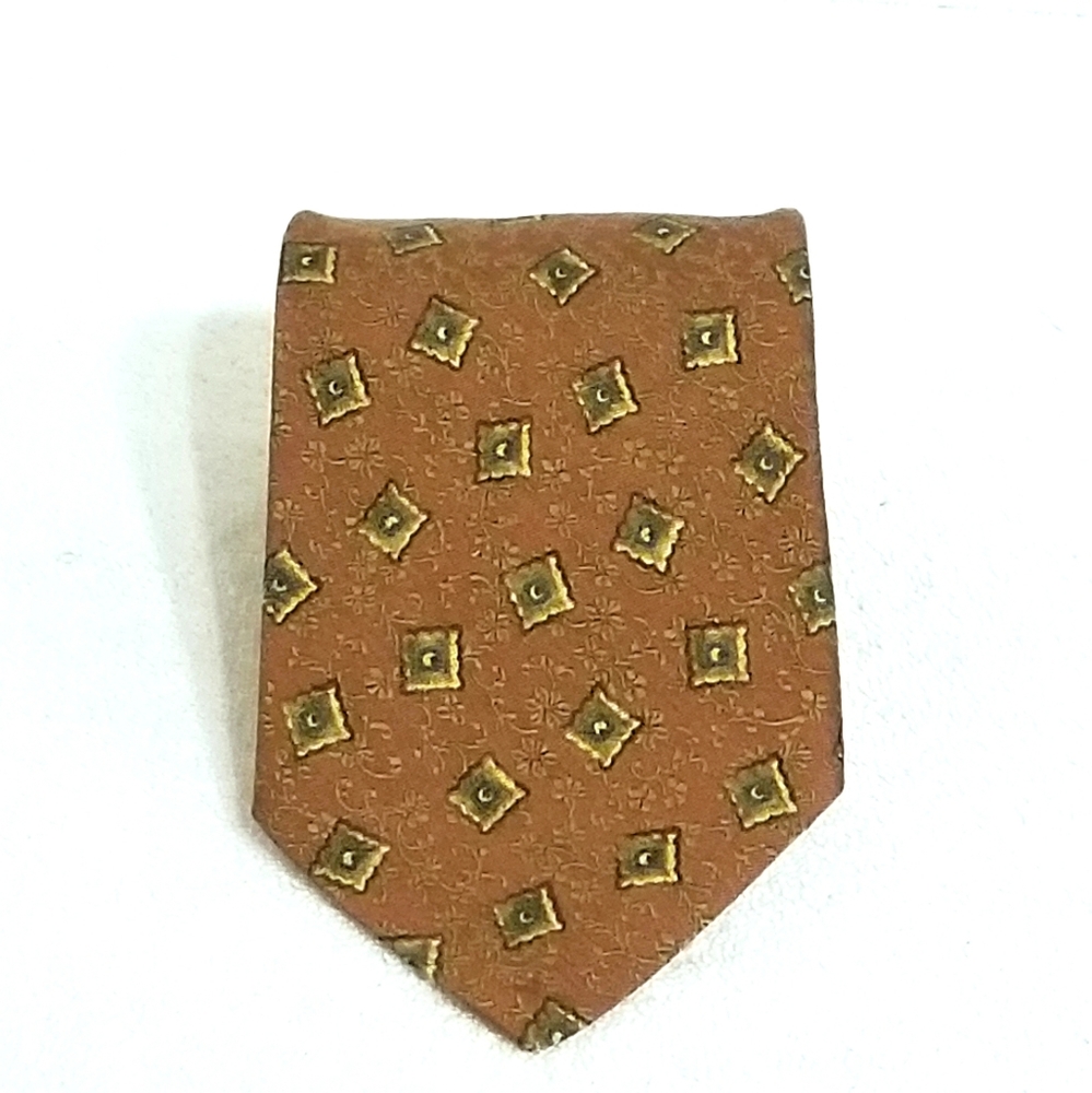 Ermenegildo Zegna Bundle of 2 Brown Silk Ties - Picture 6 of 8